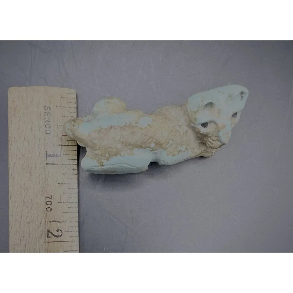 ZUNI FETISH Carved Turquoise Mountain Lion by Josh Mecale NATIVE AMERICAN - Picture 10 of 10